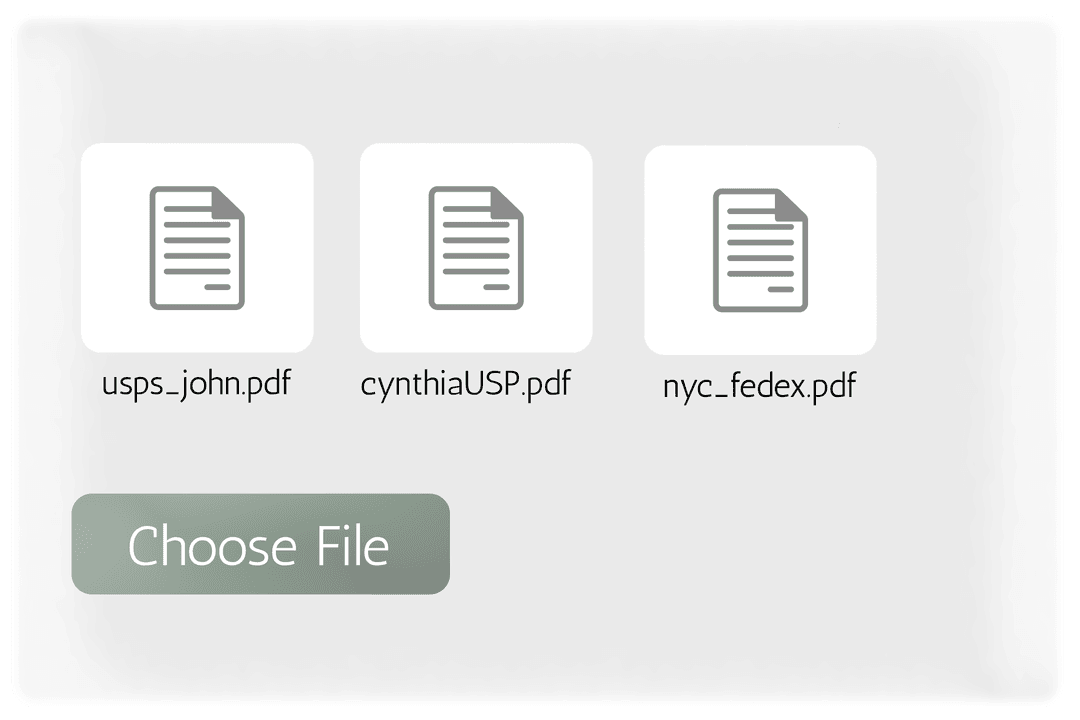 Upload PDFs Interface